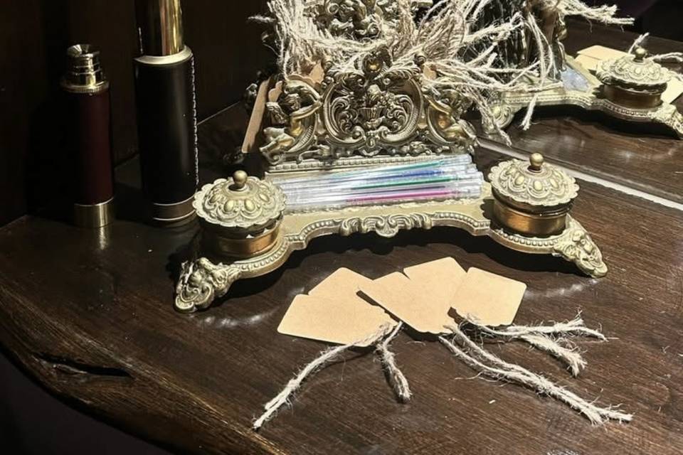 Antique writing station