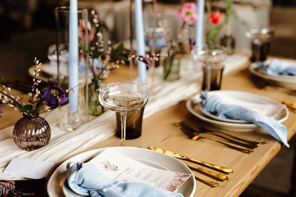 Blue Tablescape