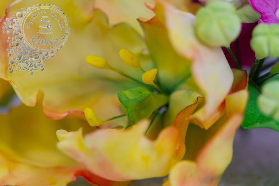 Hand made sugar flowers