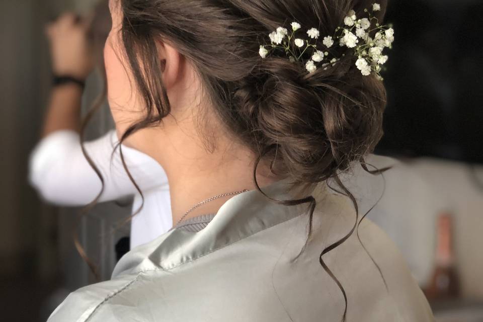 Bridesmaids hair up