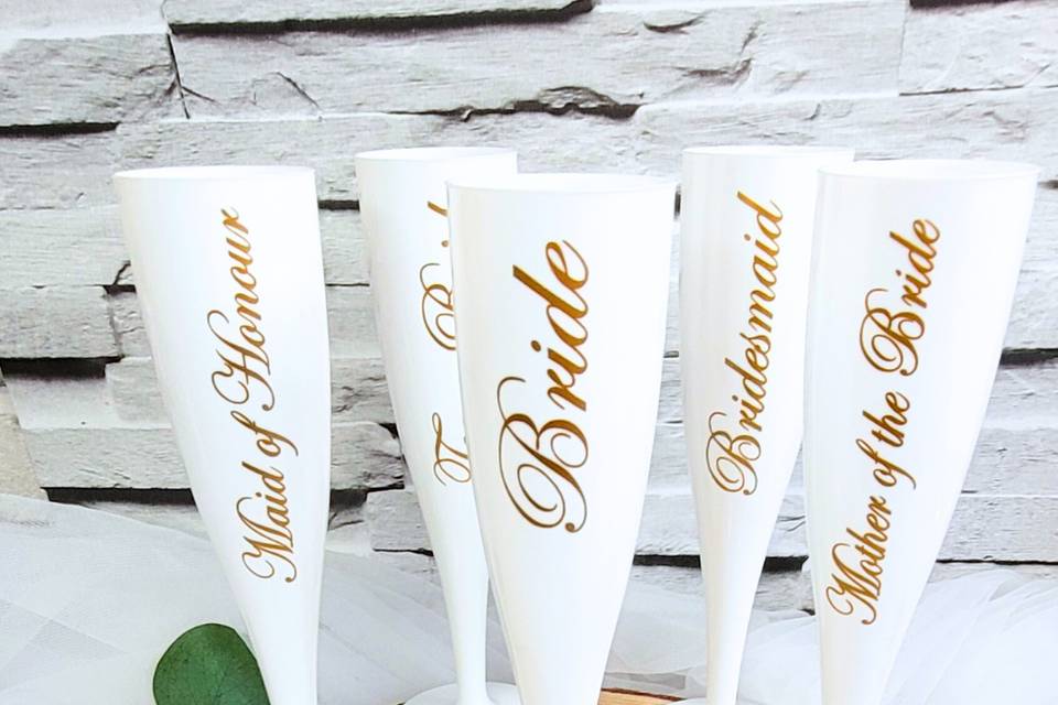 Personalised Champagne Flutes