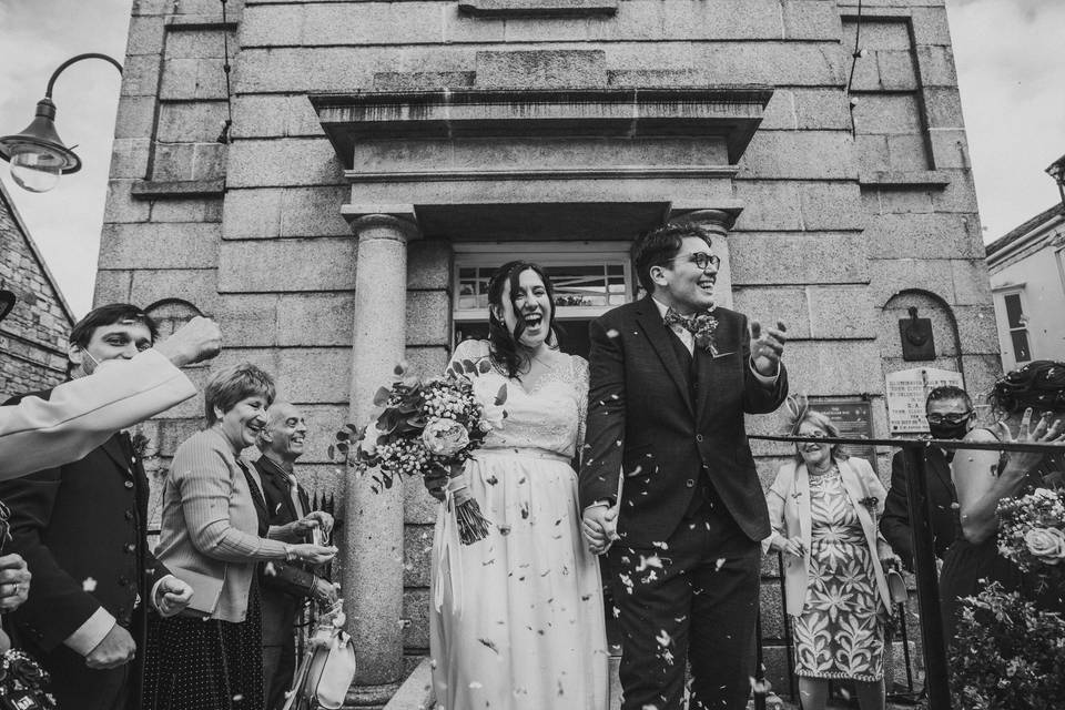 Ceremony in Penryn town hall