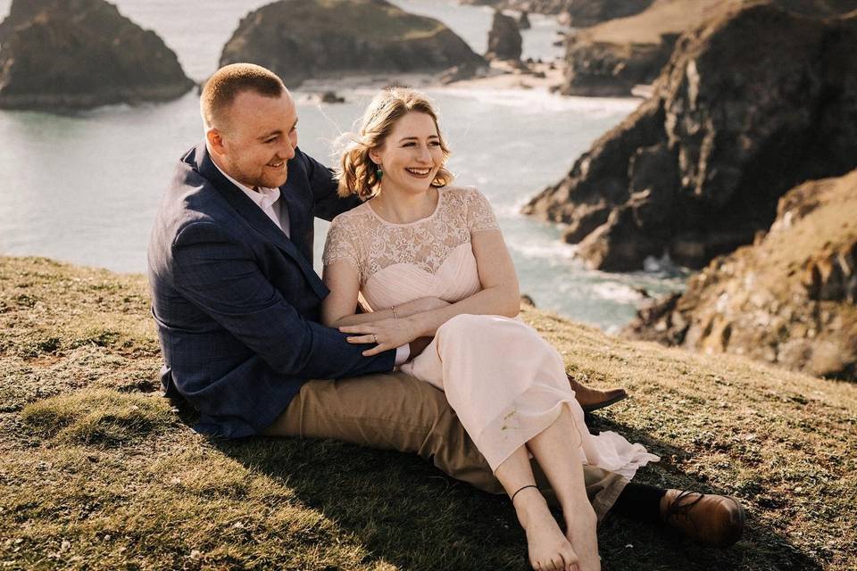 Elopement at kynance cove