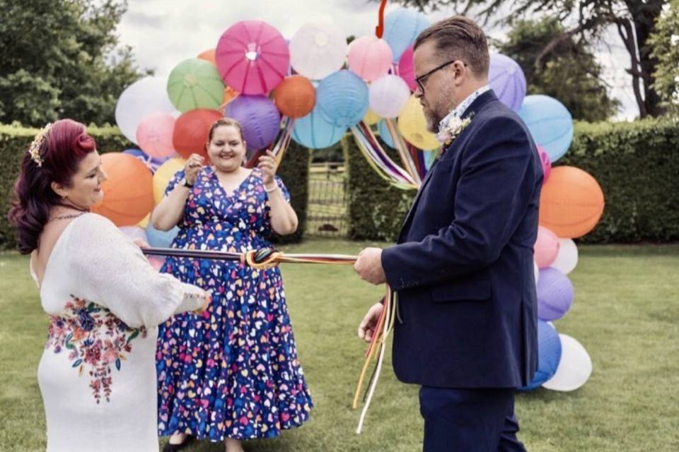 Colourful Handfasting