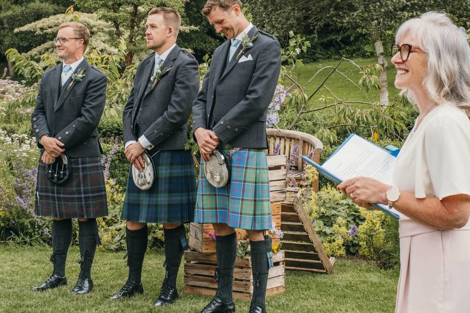 Waiting for the bride