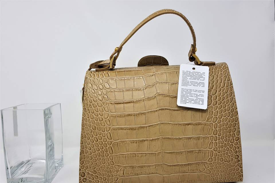 Italian cocco leather handbag