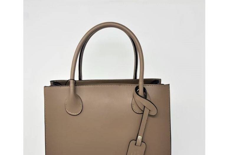 Latte Leather Tote