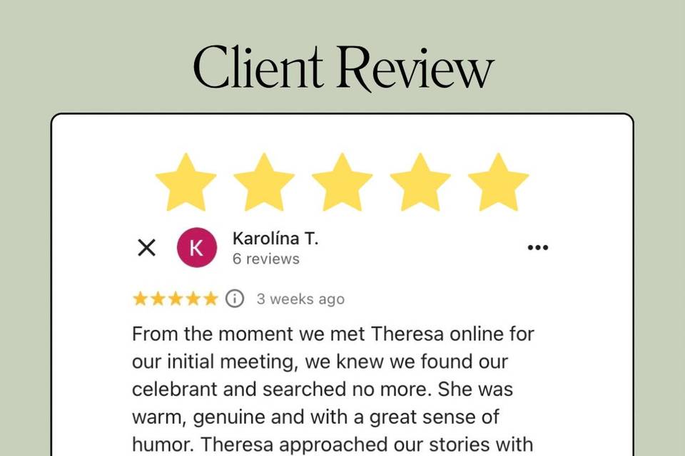 Five Stars! Thank you.