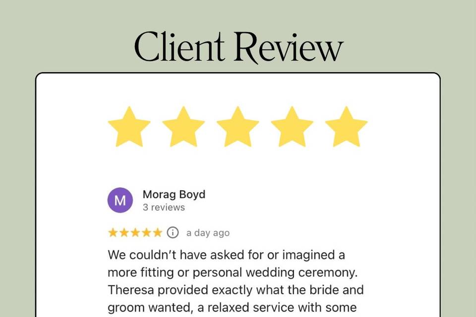 Five Stars - thank you!