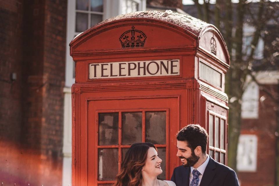 Red phone box