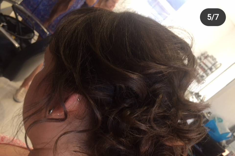 Curly chignon