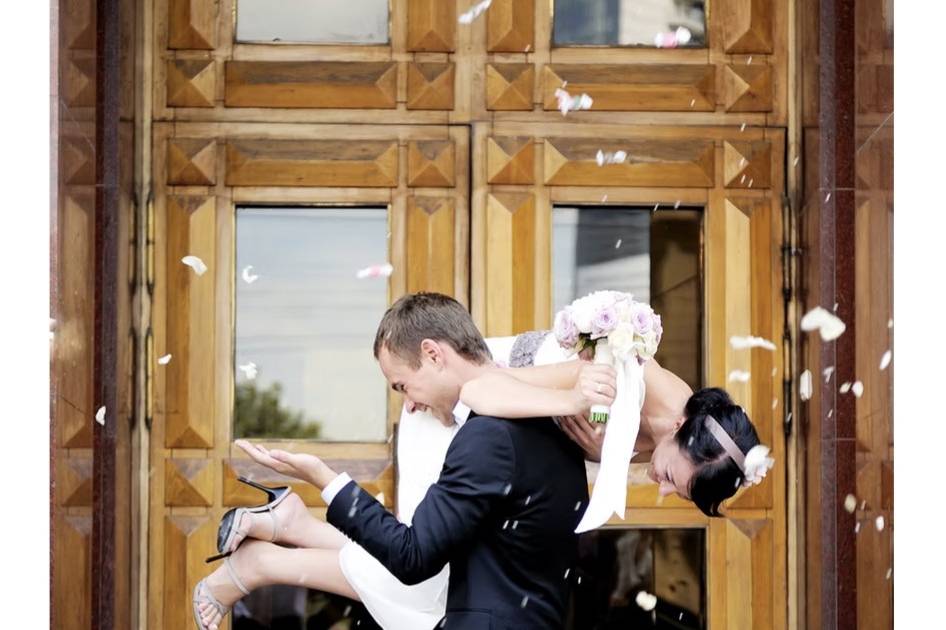Wedding Day Couple Celebration