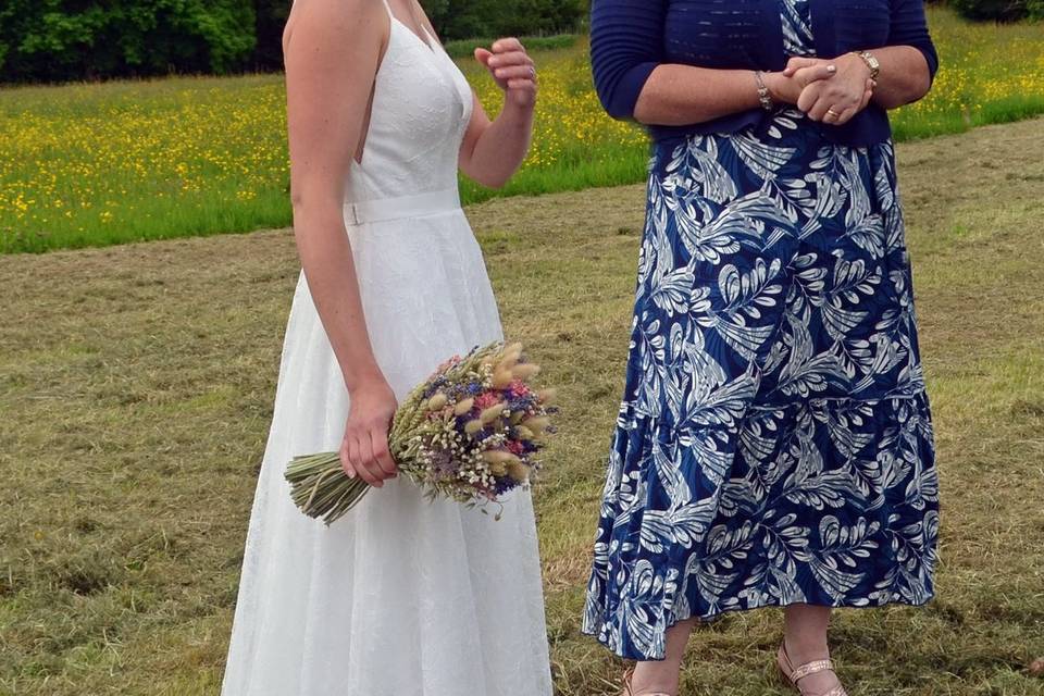 A happy bride