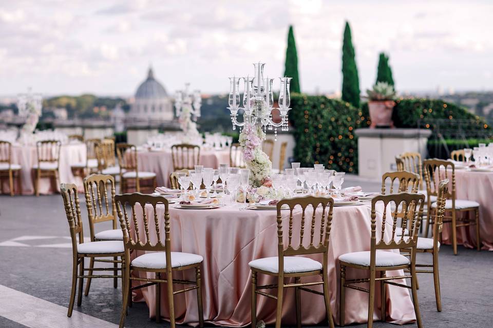 Dinner overlooking Rome