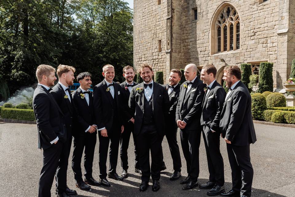 Groomsmen Langley Castle