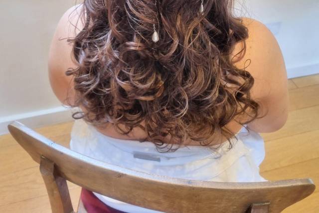 Clip in hair extensions