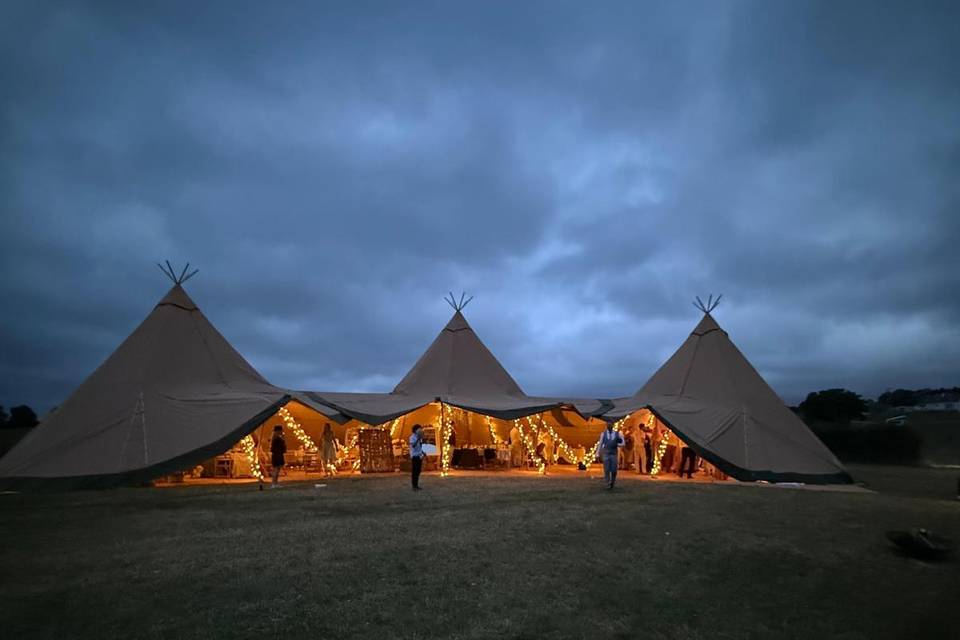 An evening in a Tipi