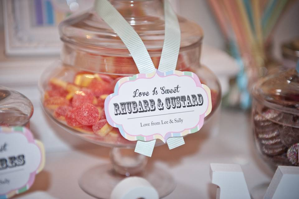 Wedding candy bar