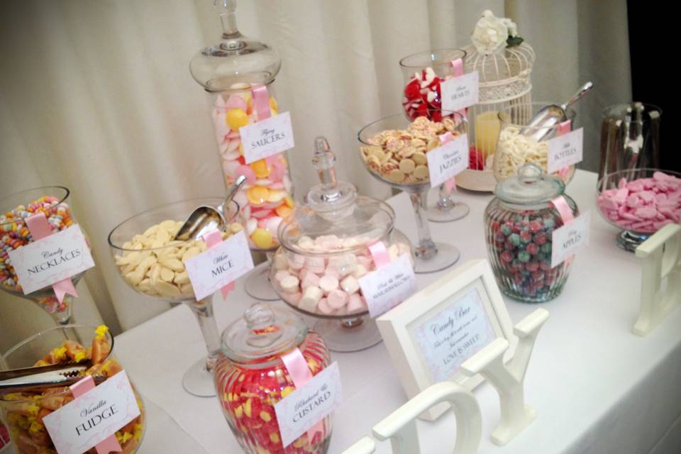 Sweet buffet, candy bar