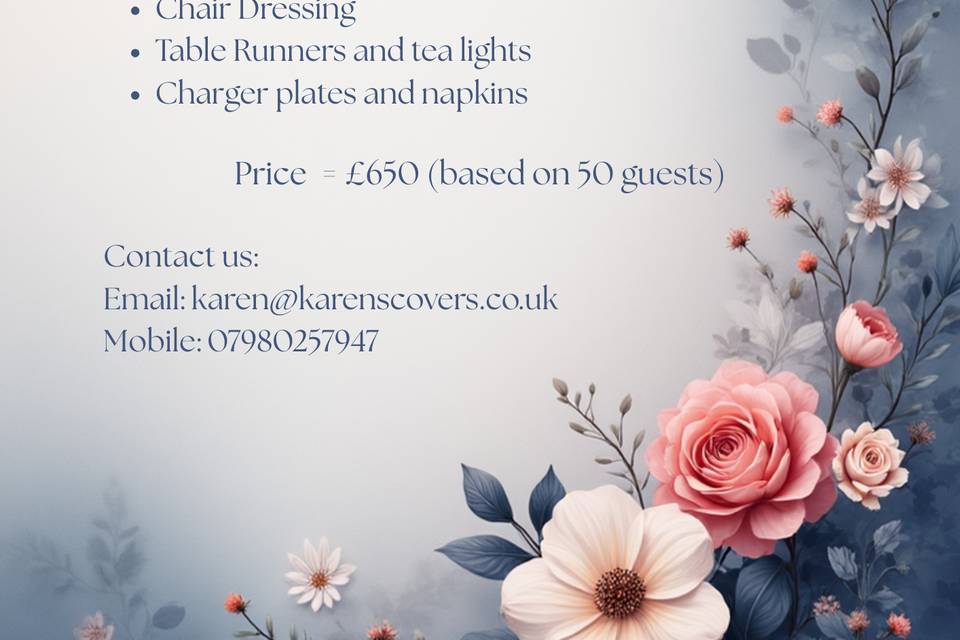 Wedding decor package