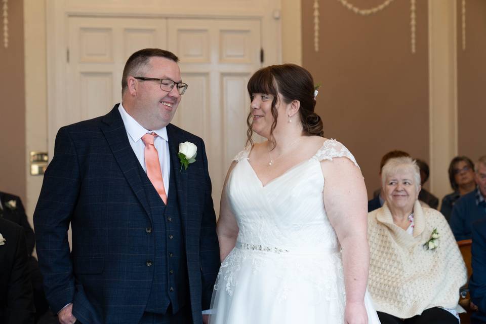Couple first looks