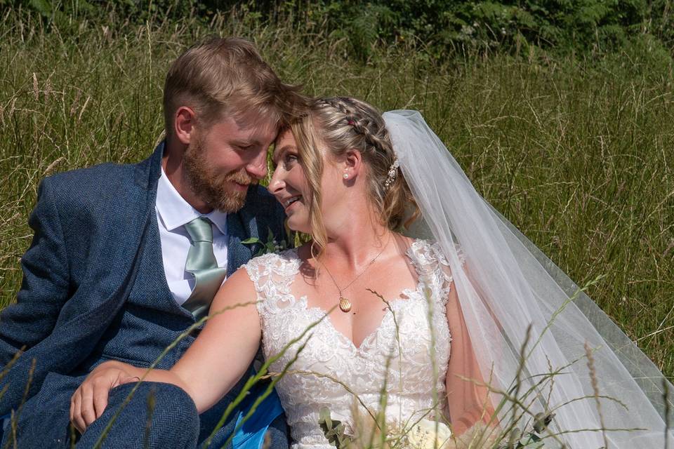Couple in long grass