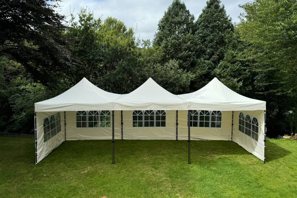 3x9m Gazebo with Open Front
