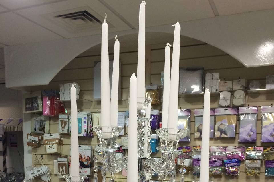 Crystal candelabra