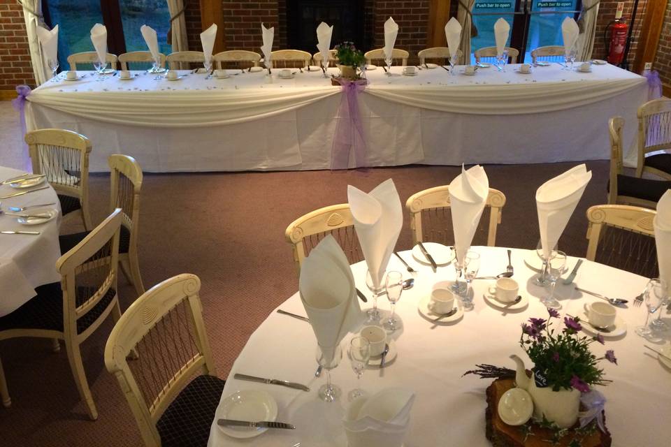 Top table draping