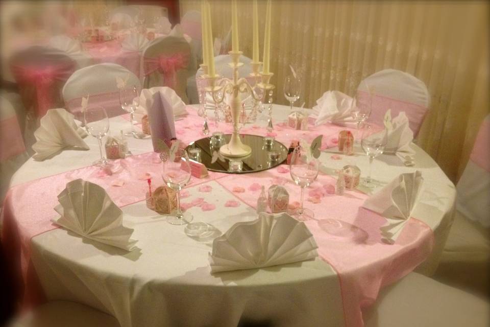 Candelabras and baby pink