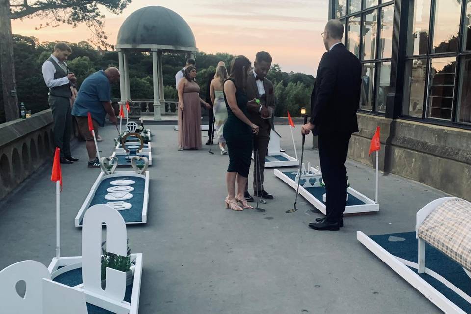 Wedding themed Crazy Golf