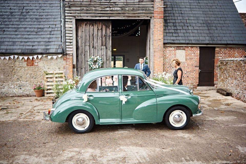 Green 1968 Morris minor