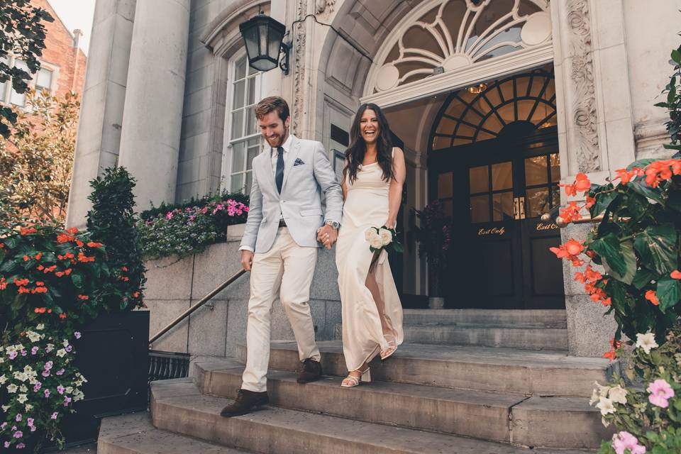 Chelsea Town Hall Steps