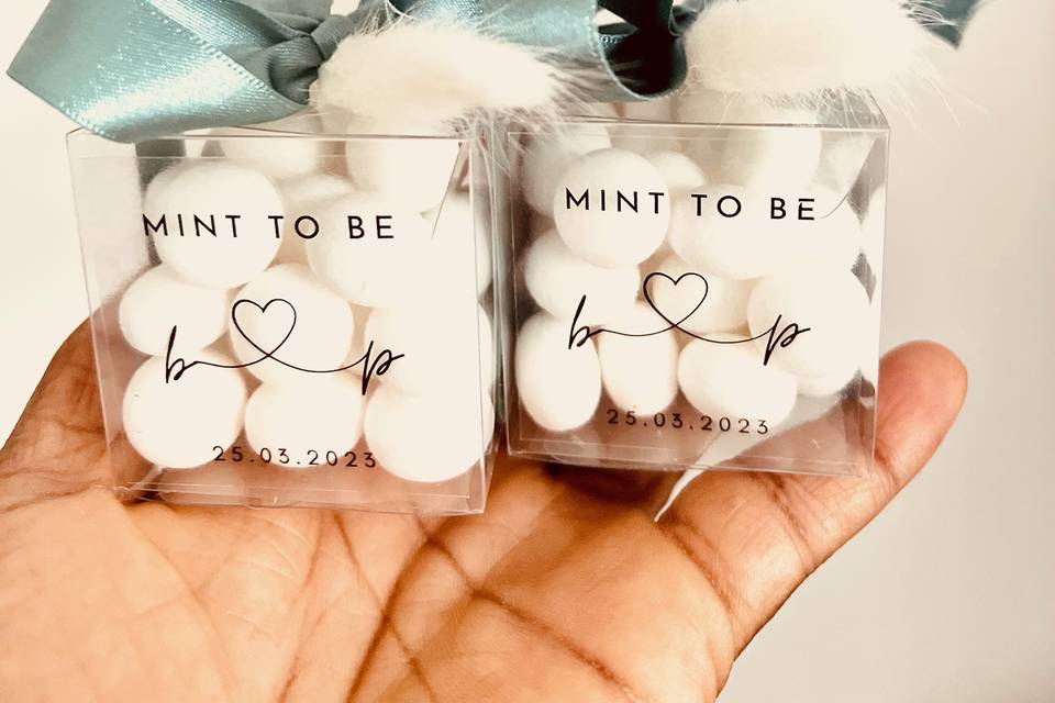 Mint Box Favours