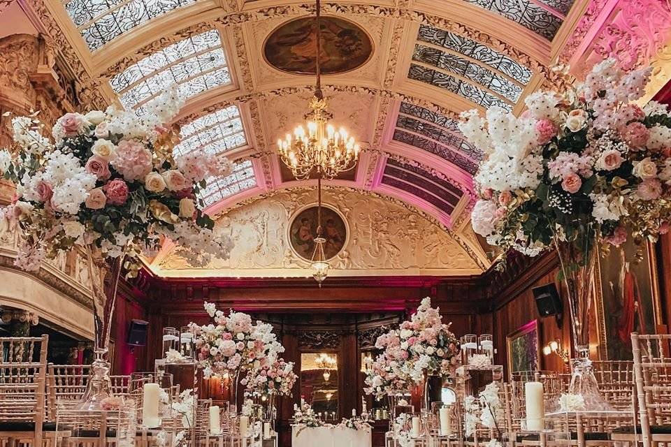 Music Room set up for a civil ceremony