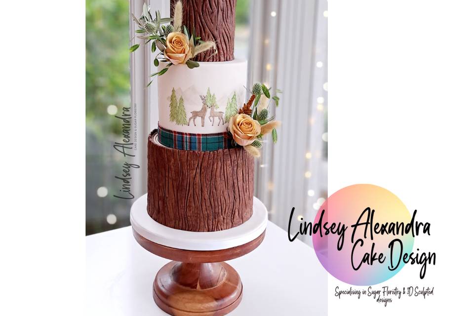 3 Tier Wedding Cake