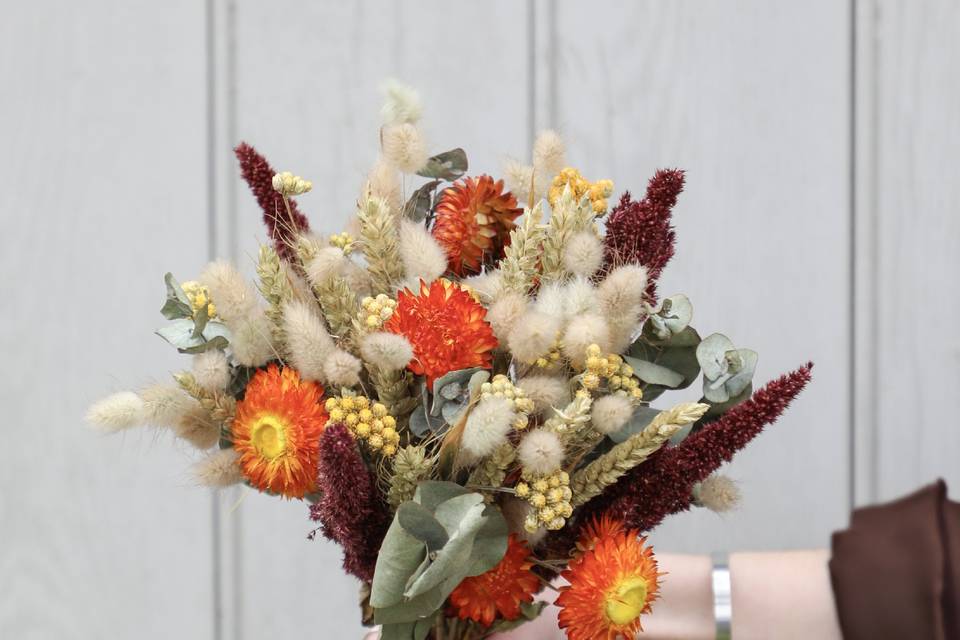 Handmade dried flower bouquet