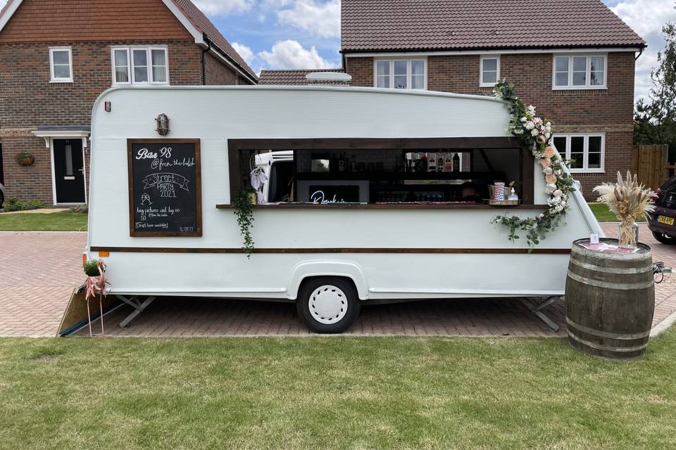 Vintage mobile bar