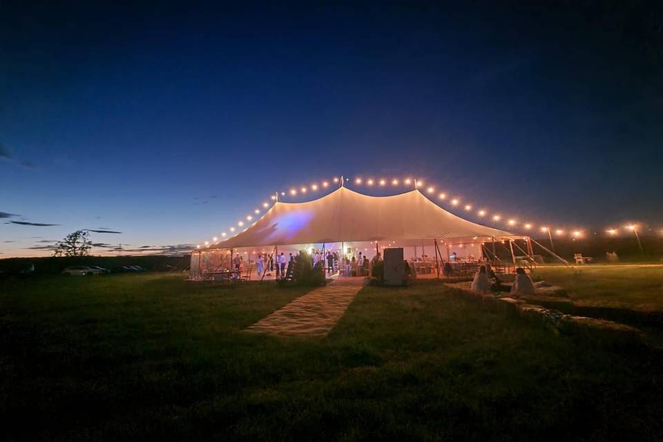 Sailcloth exterior festoons