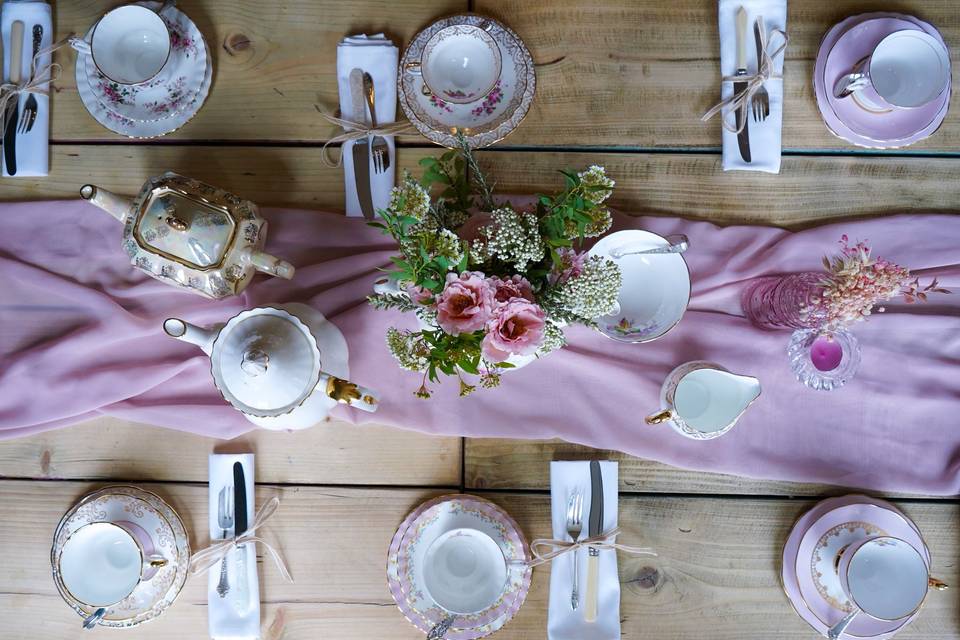 Pink table