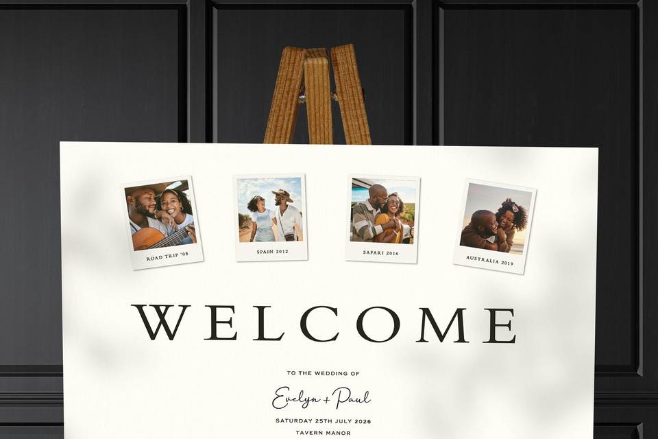 Photo Welcome Sign