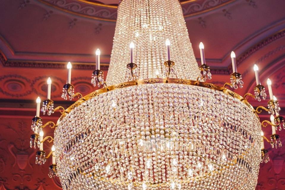 One of three beautiful Chandeliers in the Great Hall