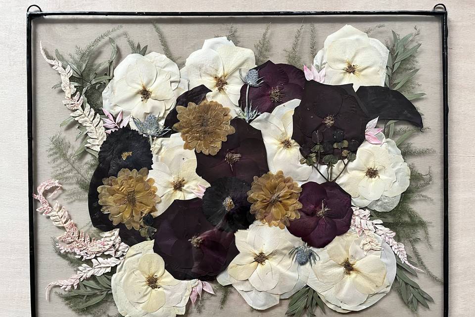 Pressed flowers