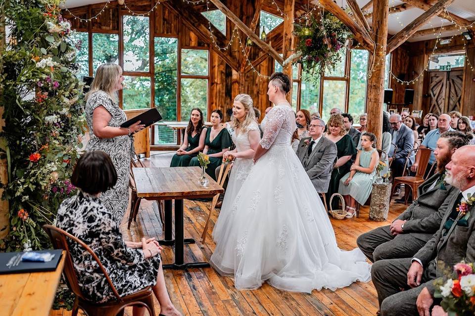 Indoor ceremony space