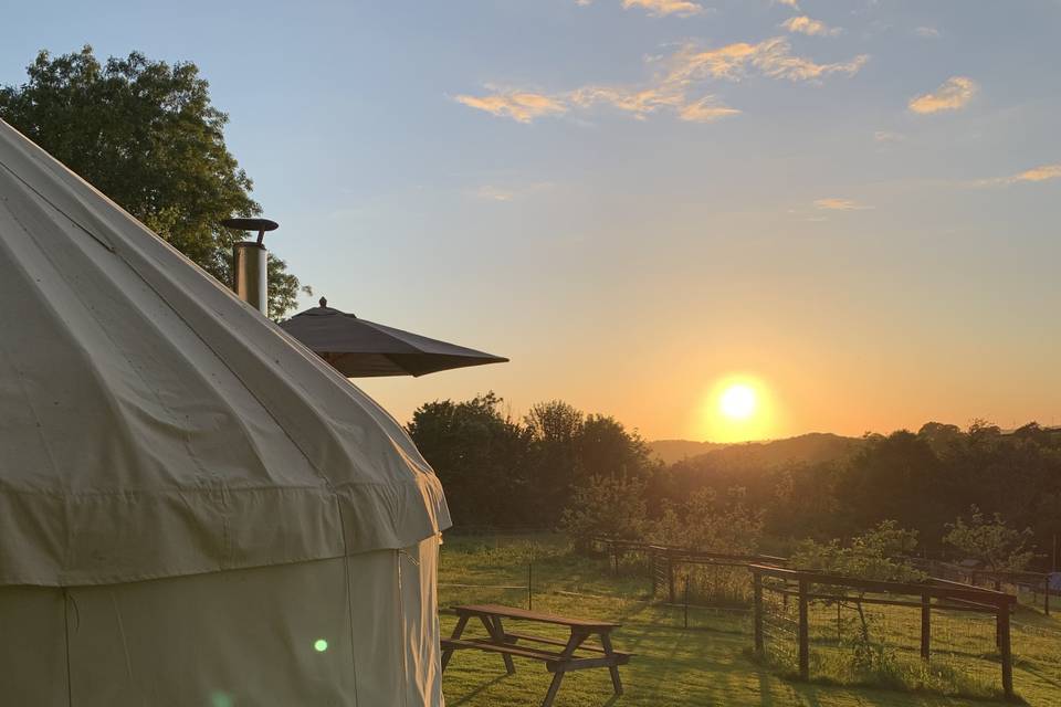 You can stay in a Yurt