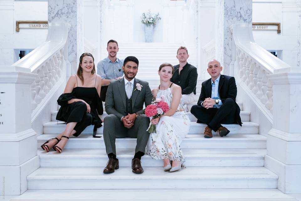 Marie and Brian's city wedding