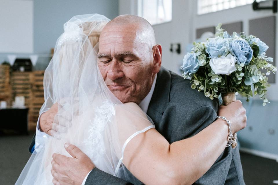 Bride and her father