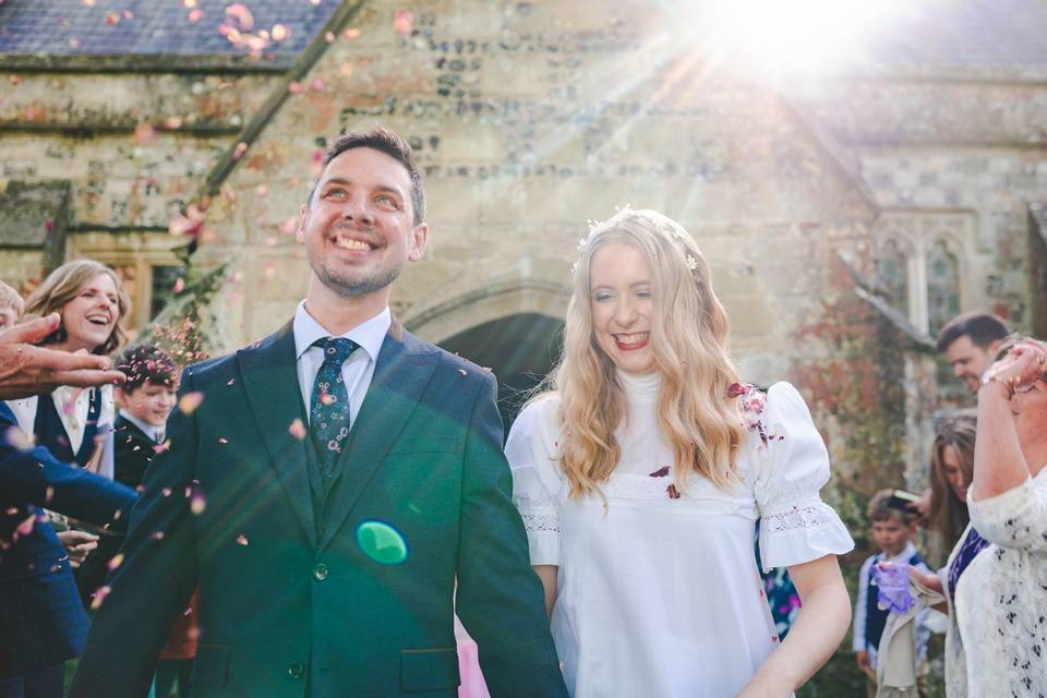 Shrewton church confetti