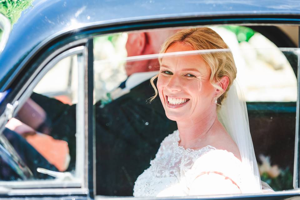 Bride classic car somerset