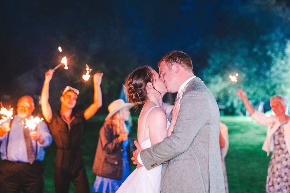 First dance by sparklers